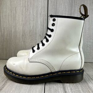 Dr. Martens Docs 1460 White Lace Up Combat Boots Women’s Size 5